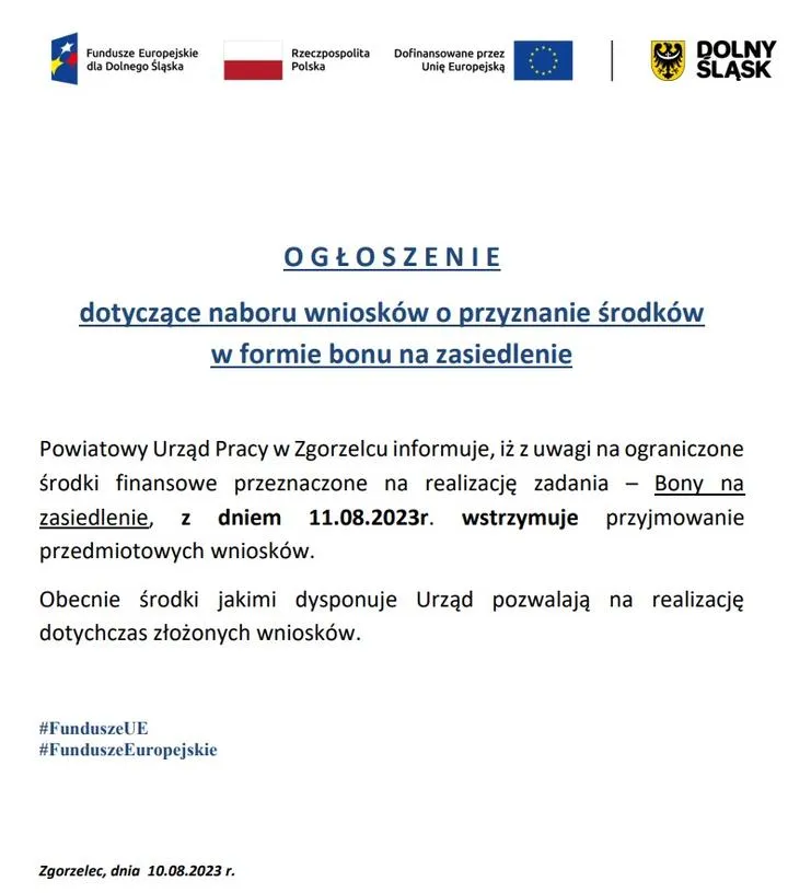 Bon na zasiedlenie po studiach