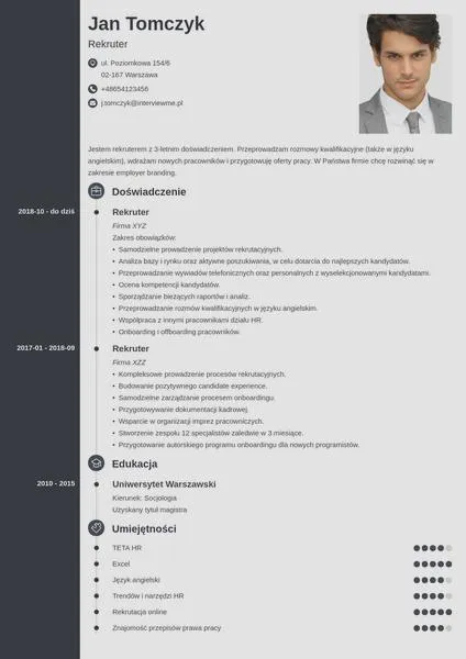 CV po studiach