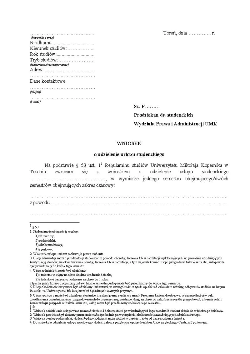 Ile dni urlopu po ukończeniu studiów