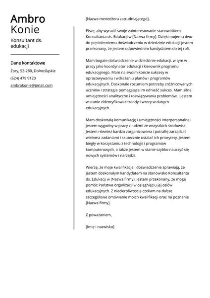 Konsultant oświatowy