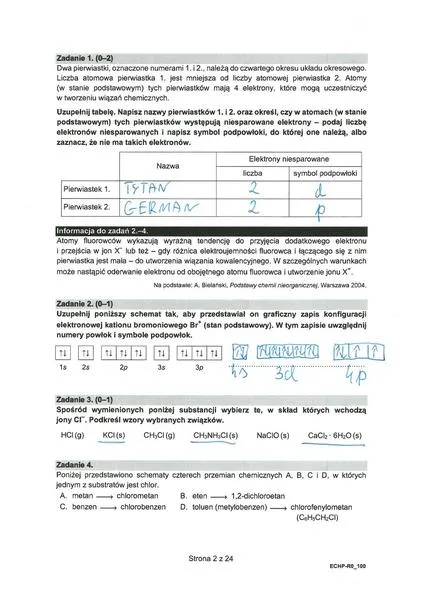 Matura z chemii