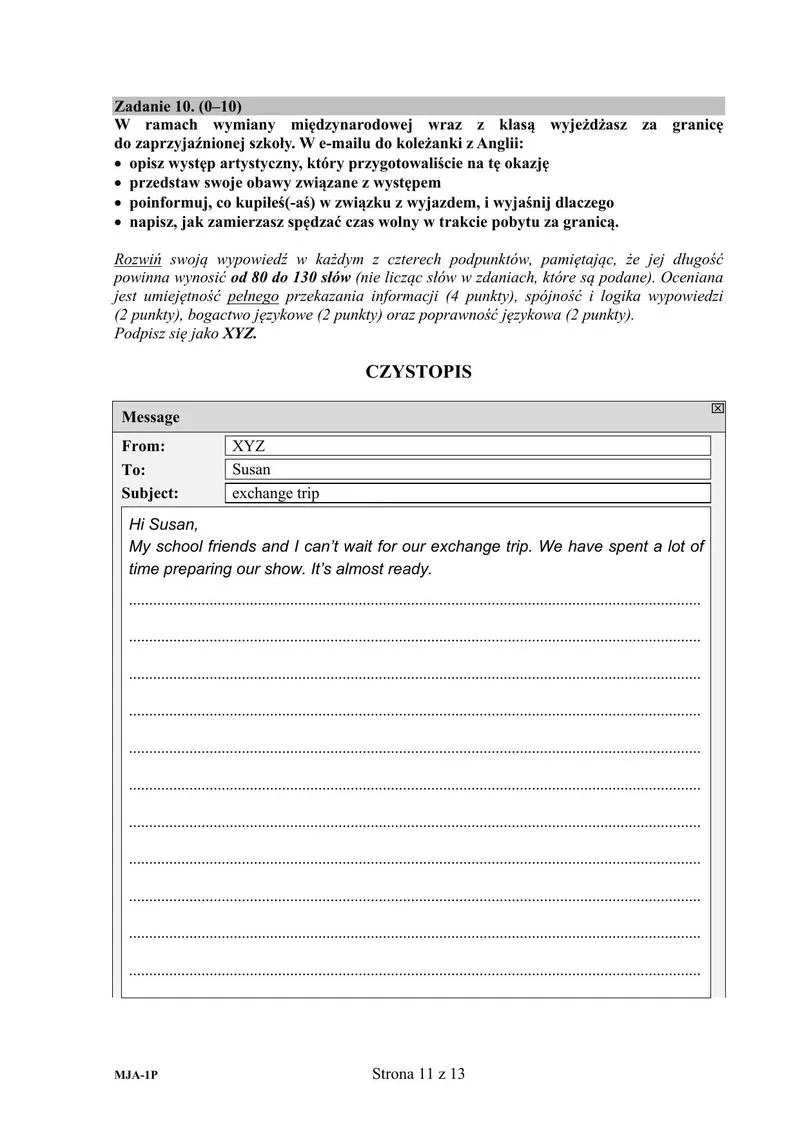 Progi punktowe na maturze