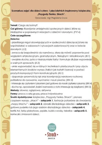 Skuteczne scenariusze zajęć
