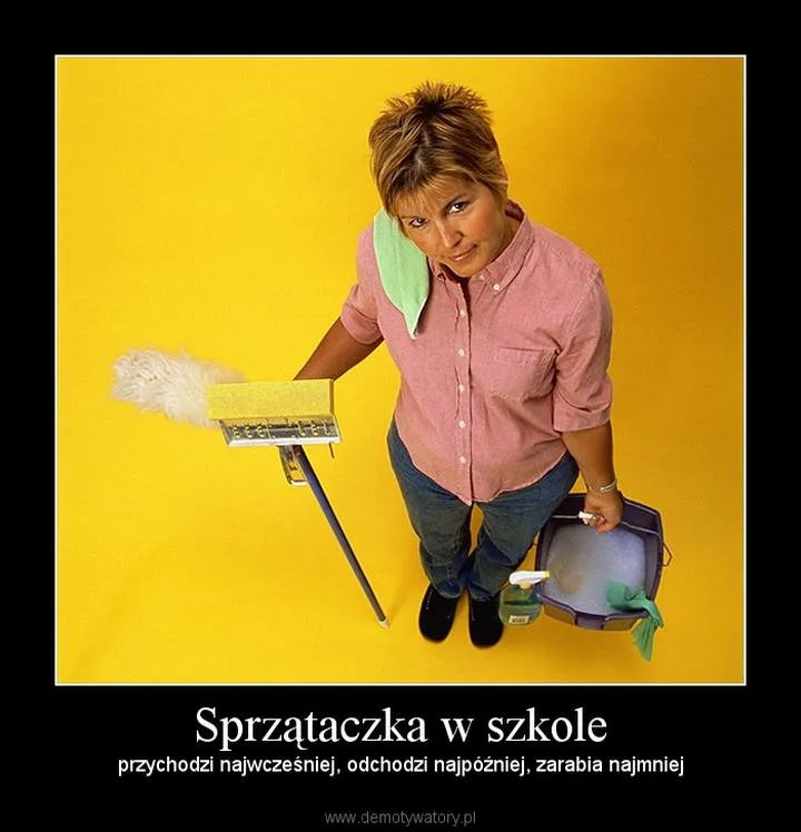 Sprzątaczka w szkole